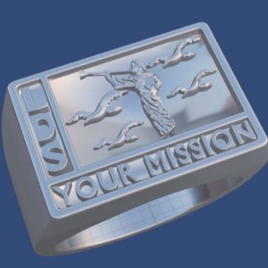 Religious Sterling Silver Ring for L.D.S. Missionaries